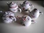 5 theepotjes uit de Franklin mint museum collectie, Antiek en Kunst, Antiek | Servies los, Ophalen of Verzenden