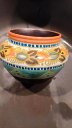 Gouda plateel pot of bloemen steker, Antiek en Kunst, Ophalen of Verzenden