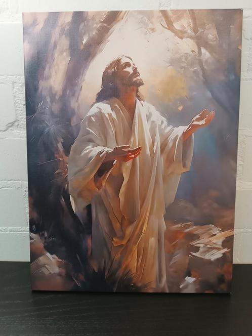 Jesus Christ canvas, Antiek en Kunst, Kunst | Schilderijen | Modern, Ophalen of Verzenden