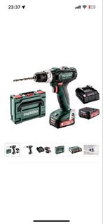 Metabo Schroefboormachine + Multitool - 2 Accu's, Ophalen of Verzenden, Minder dan 400 watt, Klopboormechanisme, Zo goed als nieuw