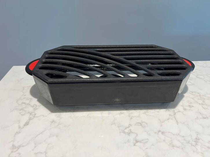 Staub rechaud zwart 30 x 16 cm heel erg goed, Huis en Inrichting, Keuken | Potten en Pannen, Zo goed als nieuw, Overige typen