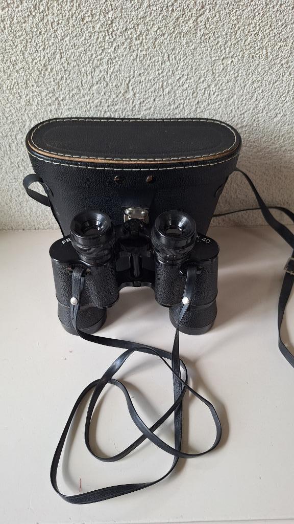 Verrekijker Prinz 8x40 Vintage, Audio, Tv en Foto, Optische apparatuur | Verrekijkers, Gebruikt, Porro (met knik), 8 tot 12x, Met hoes of tas