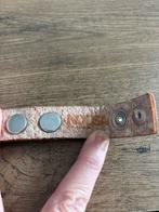 Noosa Armband Leer Small - Mist Button, Gebruikt, Beige, Leer, Ophalen of Verzenden