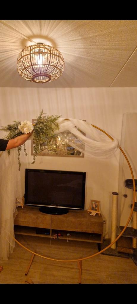 Gouden Backdrop voor Feest of Bruiloft, Huis en Inrichting, Woonaccessoires | Kransen, Ophalen