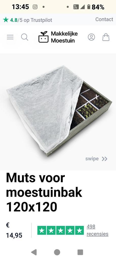 Makkelijke Moestuin Muts, Tuin en Terras, Kweekspullen, Nieuw, Klimaatbeheersing, Ophalen of Verzenden