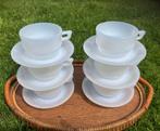 6 vintage Arcopal opaline kop & schotels, Antiek en Kunst, Ophalen of Verzenden