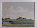 Aquarel-prent SCHAGEN (Terp Avendorp) door Gerrit Neven, Antiek en Kunst, Ophalen