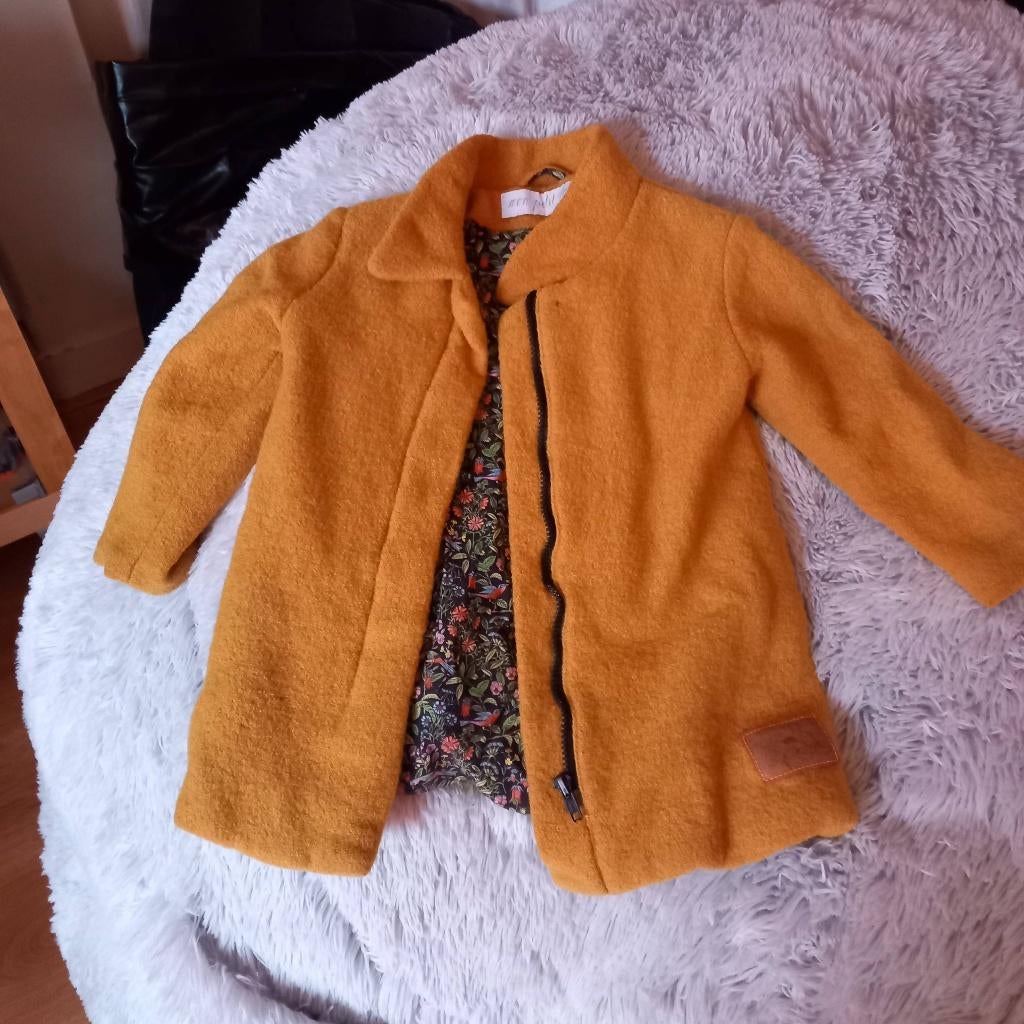 Wollen manteltje, 98-104 Mon petit loup, Ophalen, Gebruikt, Meisje, Jas