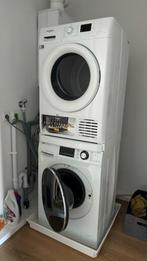 Haier Hatrium wasmachine 8kg + Whirlpool condensdroger 7kg, Ophalen, Gebruikt, Voorlader, 85 tot 90 cm