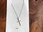 Zilveren ketting met kruis, Ophalen, Nieuw, Zilver, Kruis of Symbool