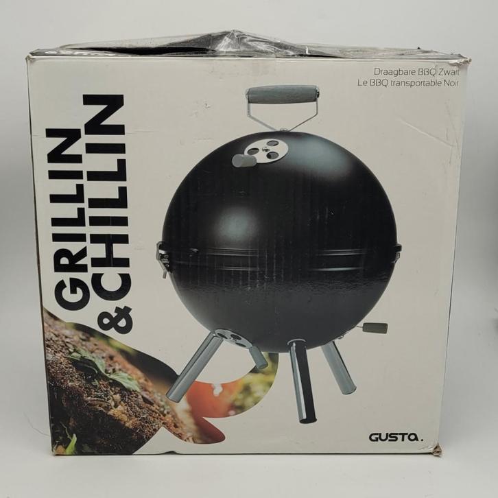 Gusta Grillin' & Chillin' - Barbecue - Tafelmodel - Hout, Tuin en Terras, Houtskoolbarbecues, Zo goed als nieuw