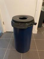 Zelfdovende prullenbak 60 liter donderblauw, Huis en Inrichting, Ophalen, Kunststof, 50 tot 75 cm, 40 liter of meer