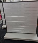 2 stuks Slatwall Lamellenwand Middenunit op Wielen, Ophalen