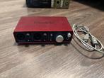 Focusrite Scarlett 2i2 audio-interface orgineel 1e Gen, Audio, Tv en Foto, Professionele Audio-, Tv- en Video-apparatuur, Ophalen of Verzenden