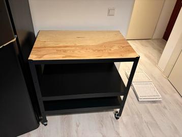 Keukentrolley eikenhoutenblad - Zo Goed Als Nieuw! beschikbaar voor biedingen