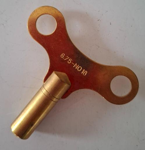 kloksleutel / opwindsleutel nr. 18 - 6,75 mm. € 6,50, Antiek en Kunst, Antiek | Klokken, Ophalen of Verzenden