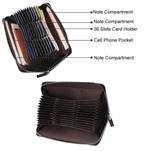 RFID-protection Wallet 36 Slots Card Holder (new), Ophalen, Nieuw, Zwart, Leer