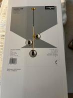 Hanglamp messing en glazen bollen, Nieuw, Ophalen of Verzenden, Glas, 75 cm of meer