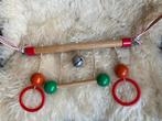 Vintage houten boxhanger met bel, Ophalen of Verzenden, Gebruikt, Rammelaar, Met geluid