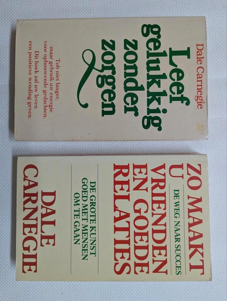 2x boek Dale Carnegie - leef gelukkig en goede vrienden, Boeken, Advies, Hulp en Training, Gelezen, Ophalen of Verzenden