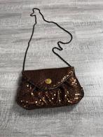 Party tasje tas brons glitter goud paillet avondtasje 20x12, Sieraden, Tassen en Uiterlijk, Tassen | Damestassen, Ophalen of Verzenden