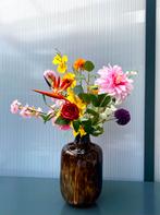 Luxe veldboeket kleurrijk kunst/zijdenbloemen, Ophalen of Verzenden, Nieuw, Binnen