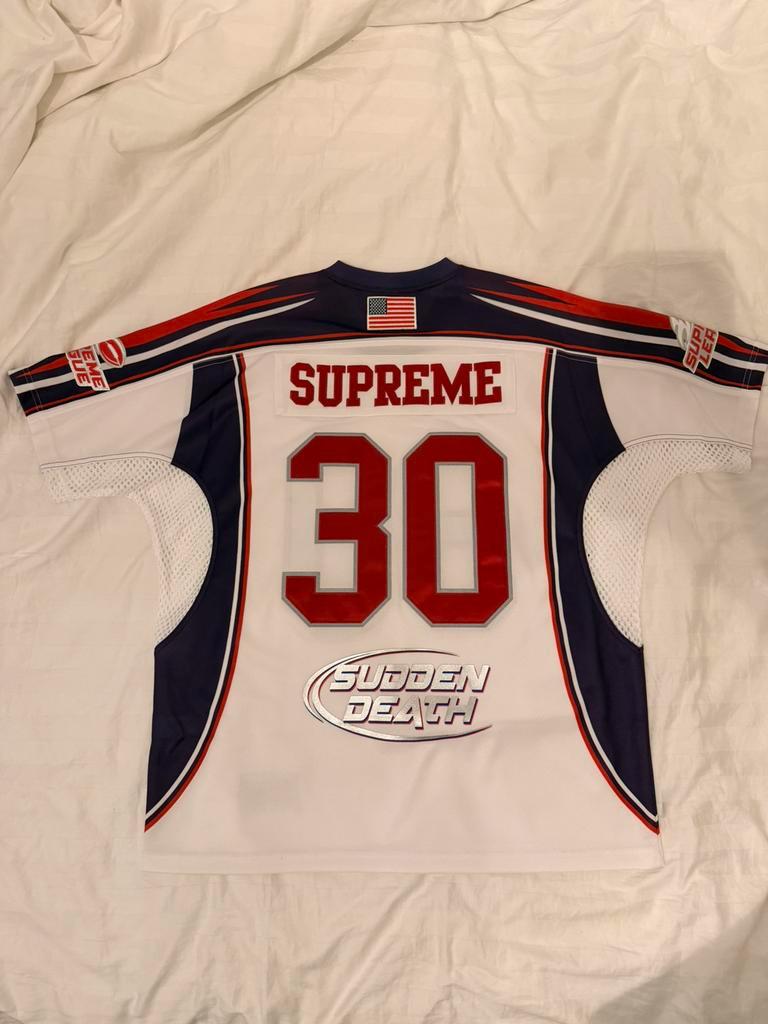 ≥ Supreme Sudden Death Football Jersey — T-shirts — Marktplaats