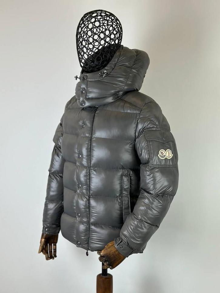Moncler Maya winterjas GRIJS, Kleding | Heren, Jassen | Winter, Zo goed als nieuw, Zwart, Ophalen of Verzenden