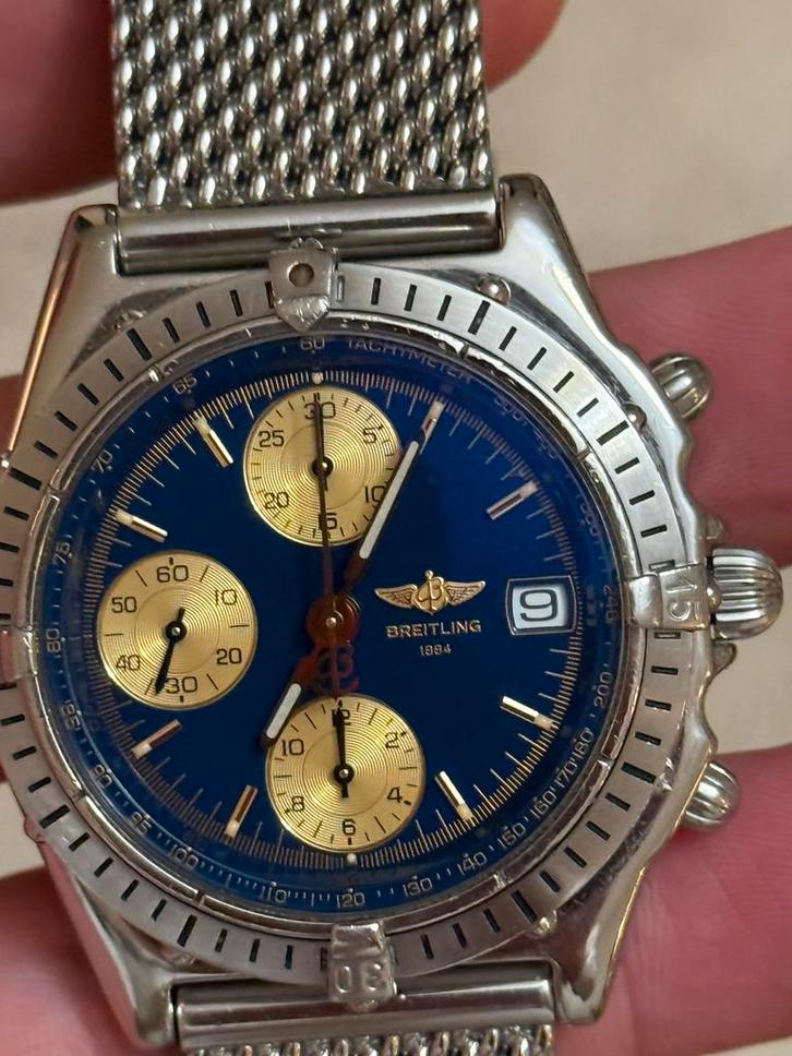 Breitling Chronomat tekoop 1999 tekoop,, Sieraden, Tassen en Uiterlijk, Horloges | Heren, Zo goed als nieuw, Breitling, Goud, Staal