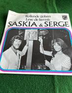 Originele Single Saskia & Serge Rollende Golven, Ophalen of Verzenden, Zo goed als nieuw, Pop