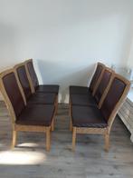 6 Eetkamerstoelen, Huis en Inrichting, Stoelen, Ophalen, Gebruikt, Overige kleuren, Landelijk