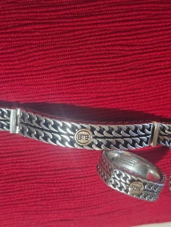 Buddha To Buddha set Esther armband/ring Limited Edition!, Sieraden, Tassen en Uiterlijk, Antieke sieraden, Ring, Zilver, Ophalen of Verzenden