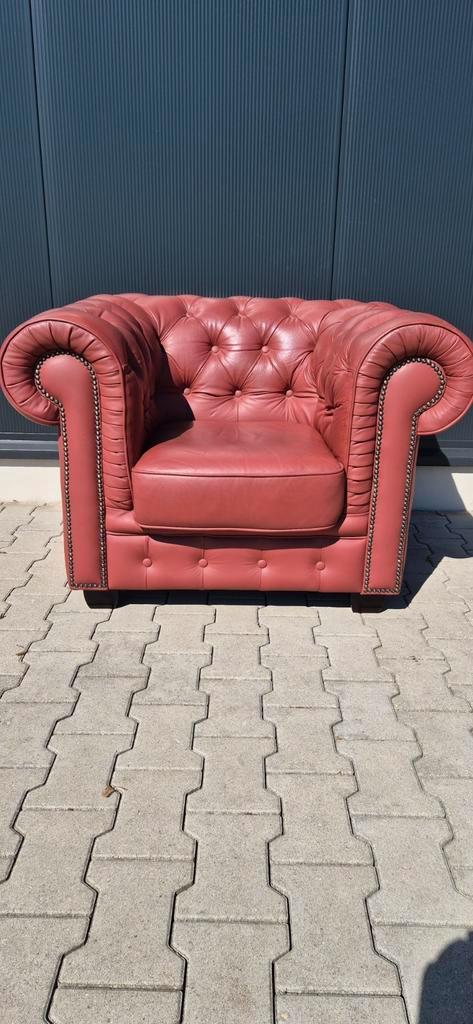 Chesterfield clubfauteuil, Antiek en Kunst, Antiek | Meubels | Stoelen en Banken, Ophalen