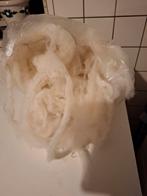 Gewassen wol Heideschaap lange lokken zak 250gr, Hobby en Vrije tijd, Ophalen of Verzenden, Nieuw, Spinwol