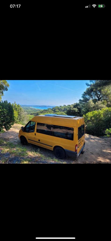 BUS CAMPER Ford Transit 2009, airco, vloerverwarming, turbo, Auto's, Ford, Particulier, Transit, Airconditioning, Centrale vergrendeling