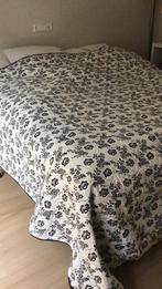 Zwart/wit sprei 260x280 cm Alvine Blommig ikea, Ophalen, Wit, Overige typen, Tweepersoons