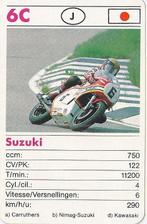 Kw1817 -- 6c motorkaartje suzuki, Ophalen of Verzenden, Zo goed als nieuw, Motoren