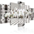 244 Orchidee XXL 5 Luik Canvas Schilderij 200x100cm 2maten, Antiek en Kunst, Kunst | Schilderijen | Klassiek, Ophalen of Verzenden