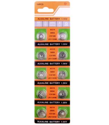 AG10 / LR1130W / CX189 Alkaline Knoopcel Batterij 1,55 Volt  beschikbaar voor biedingen
