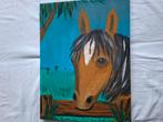 Zelfgemaakt schilderij van een paard, Ophalen of Verzenden