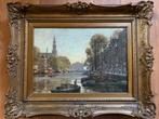 Heinrich Hermanns - Westerkerk vanaf de Prinsengracht, Antiek en Kunst, Kunst | Schilderijen | Klassiek, Ophalen