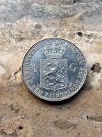 1 gulden 1907 Wilhelmina, zeer mooie kwaliteit, Postzegels en Munten, Munten | Nederland, 1 gulden, Zilver, Ophalen of Verzenden