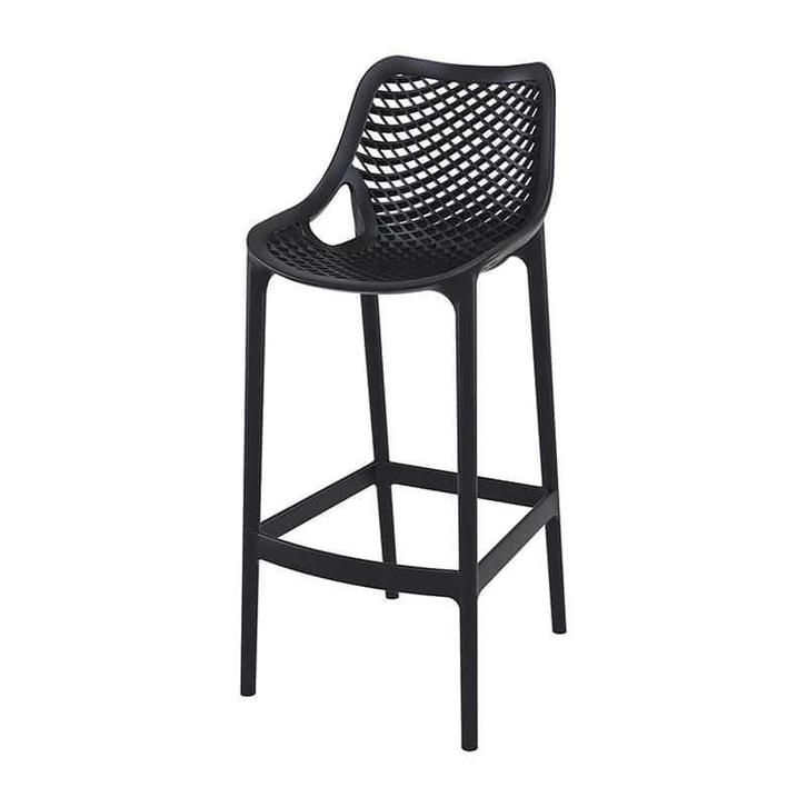 Barkruk Ariane, zwart, Huis en Inrichting, Barkrukken, Nieuw, 60 tot 90 cm, Kunststof, 1 kruk, Met voetsteun, Ophalen of Verzenden