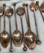 Zilveren advocaatlepeltjes 12 stuks, Antiek en Kunst, Ophalen, Zilver