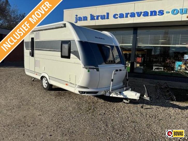 Hobby De Luxe 400 SFE zakluifel mover fransbed, Caravans en Kamperen, Caravans, Bedrijf, tot en met 3, 750 - 1000 kg, Treinzit