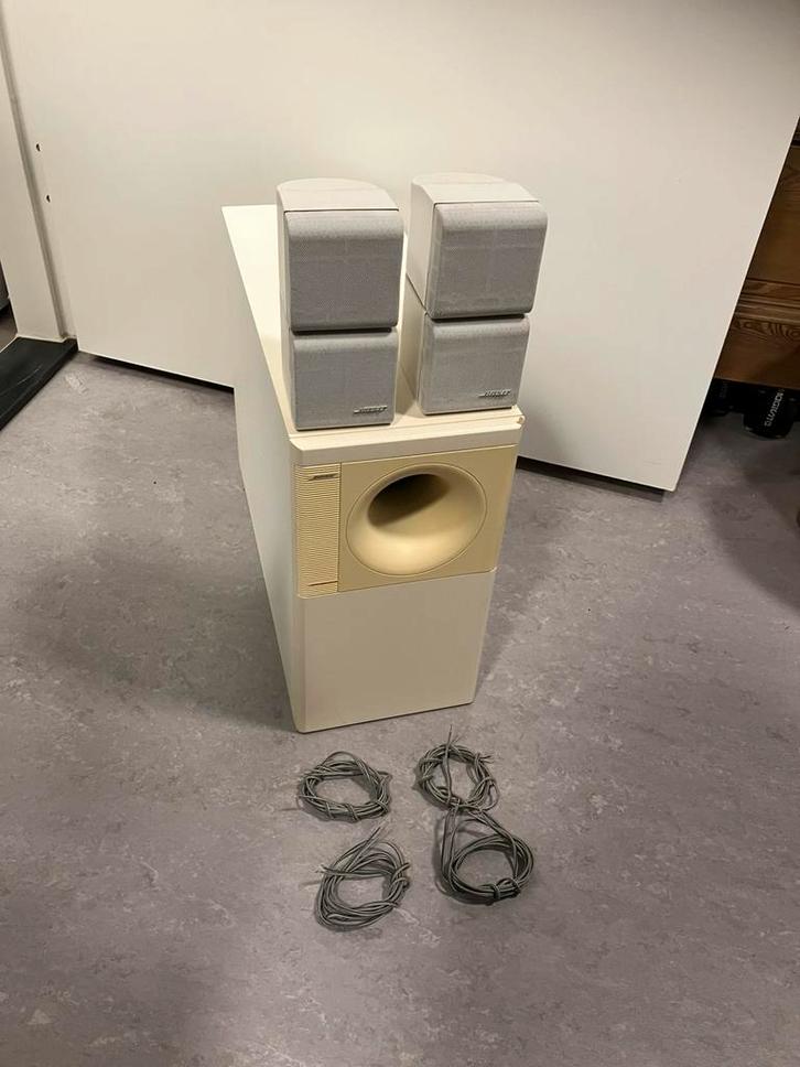 Bose acoustimass 5 series 2.1 speakerset in perfecte staat, Audio, Tv en Foto, Luidsprekers, Zo goed als nieuw, Front, Rear of Stereo speakers
