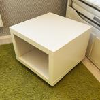 Ikea Lack bijzettafel, salontafeltje, nachtkastje op wielen, Vierkant, 55 tot 75 cm, Zo goed als nieuw, Ikea Lack