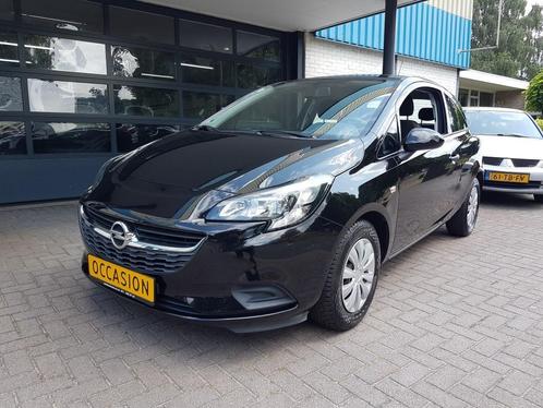 Opel Corsa E 1200i 16V 3 DEURS AIRCO zwart metallic, Auto's, Opel, Bedrijf, Te koop, Corsa, ABS, Airbags, Airconditioning, Alarm
