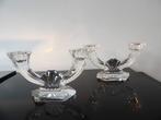 Art Deco Kandelaars Val St Lambert kristal, Ophalen of Verzenden, Kristal