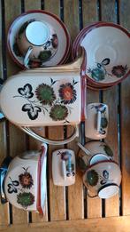 Vintage Servies met Bloemenmotief, Gebruikt, Keramiek, Ophalen of Verzenden, Overige stijlen